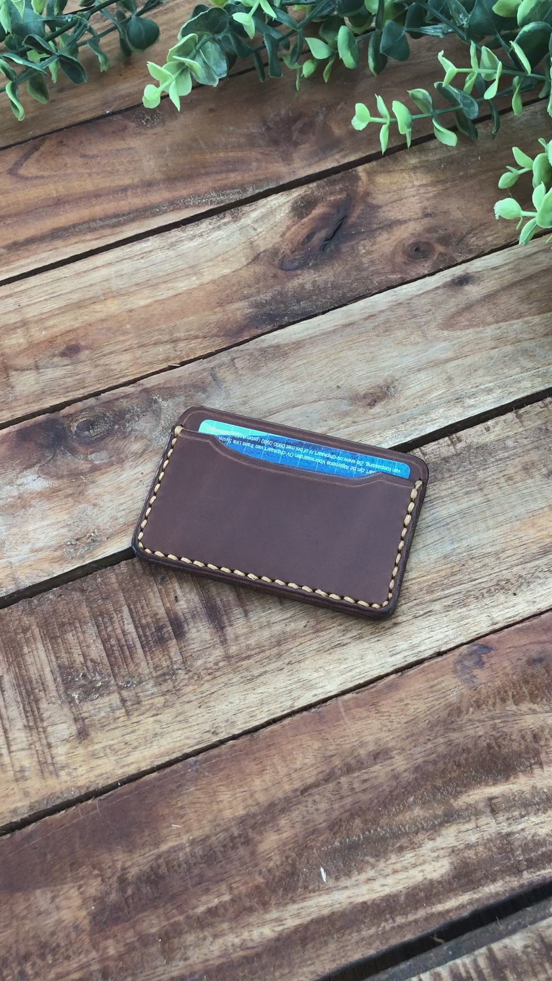 Leather Card Holder, hand stitched, minimalist, stylish, good compact