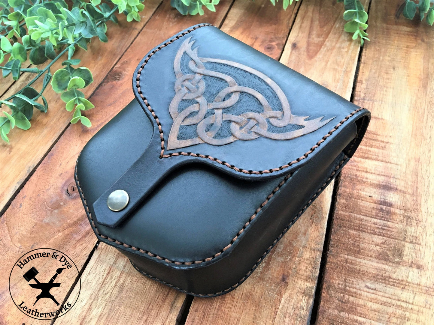 How to make a belt pouch and Medieval coin purse 