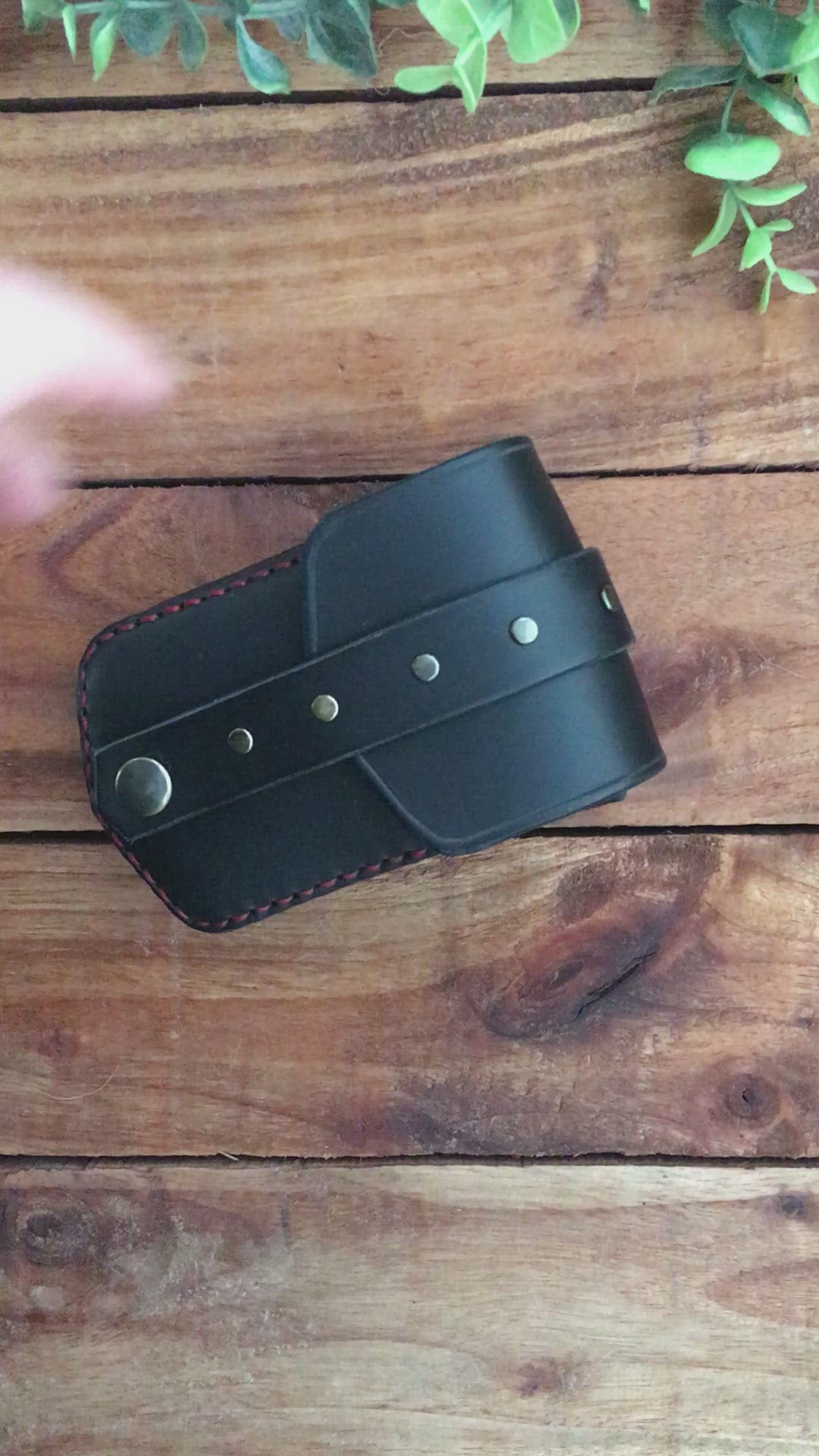 Small Leather Waist Pouch