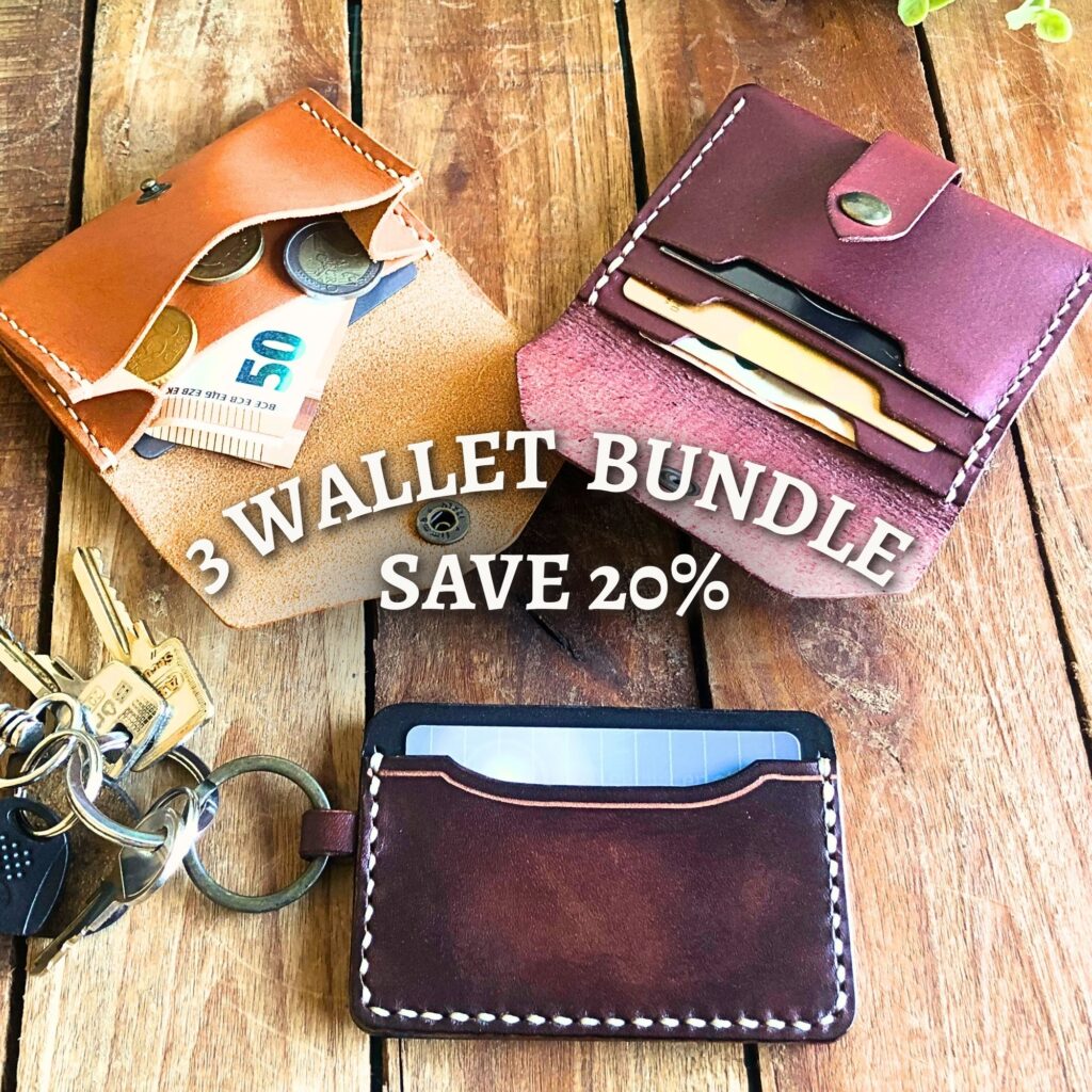 3 wallet pattern bundle Leathercraft tutorials