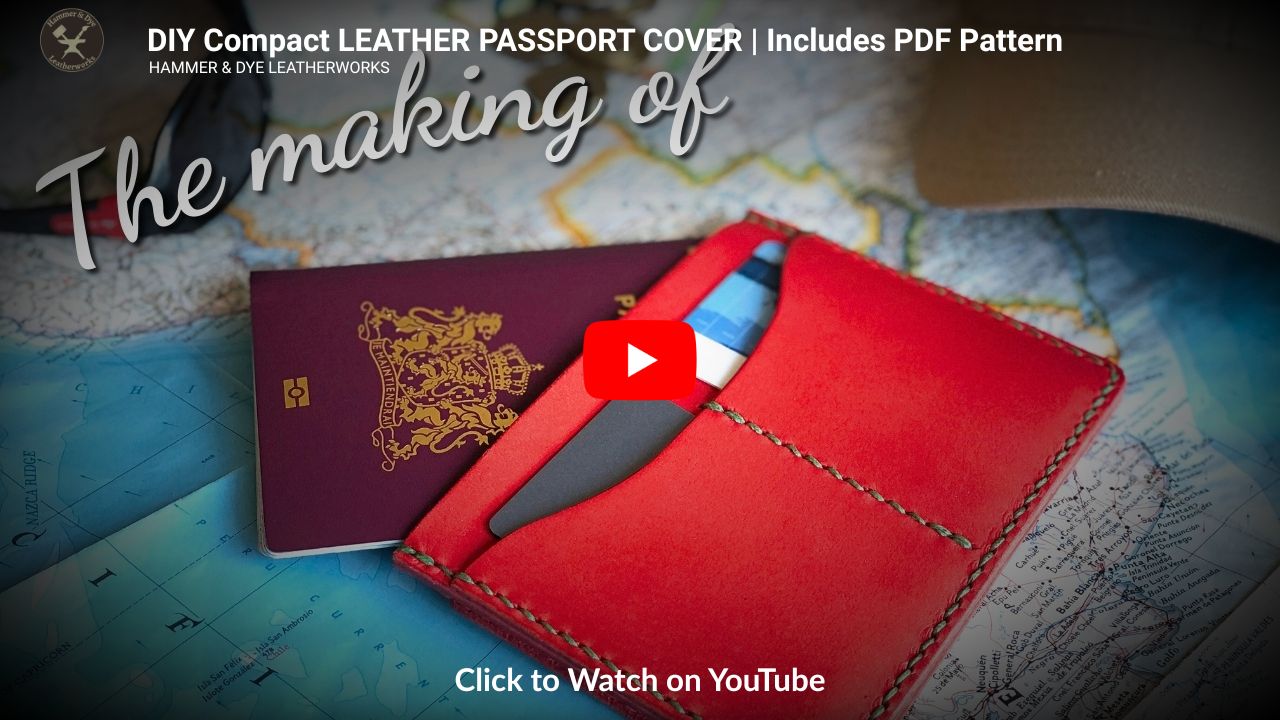Compact Passport Cover 7 Compact passport cover pattern leathercraft tutorial