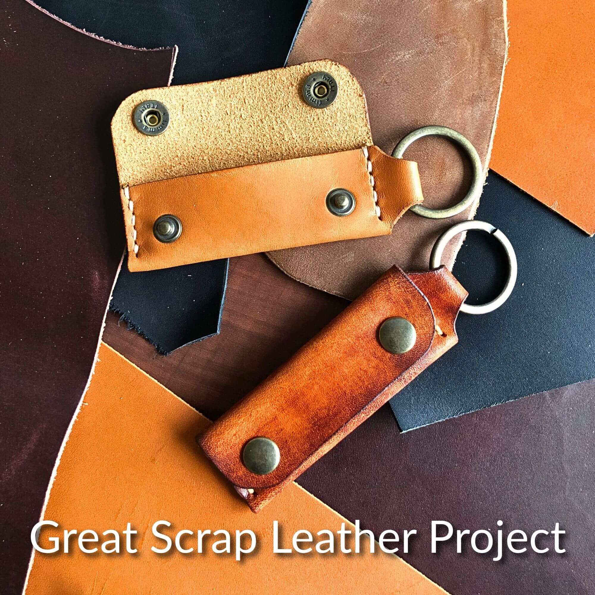Emergency Keychain Wallet 3 scrap leather project emergency keychain wallet pattern