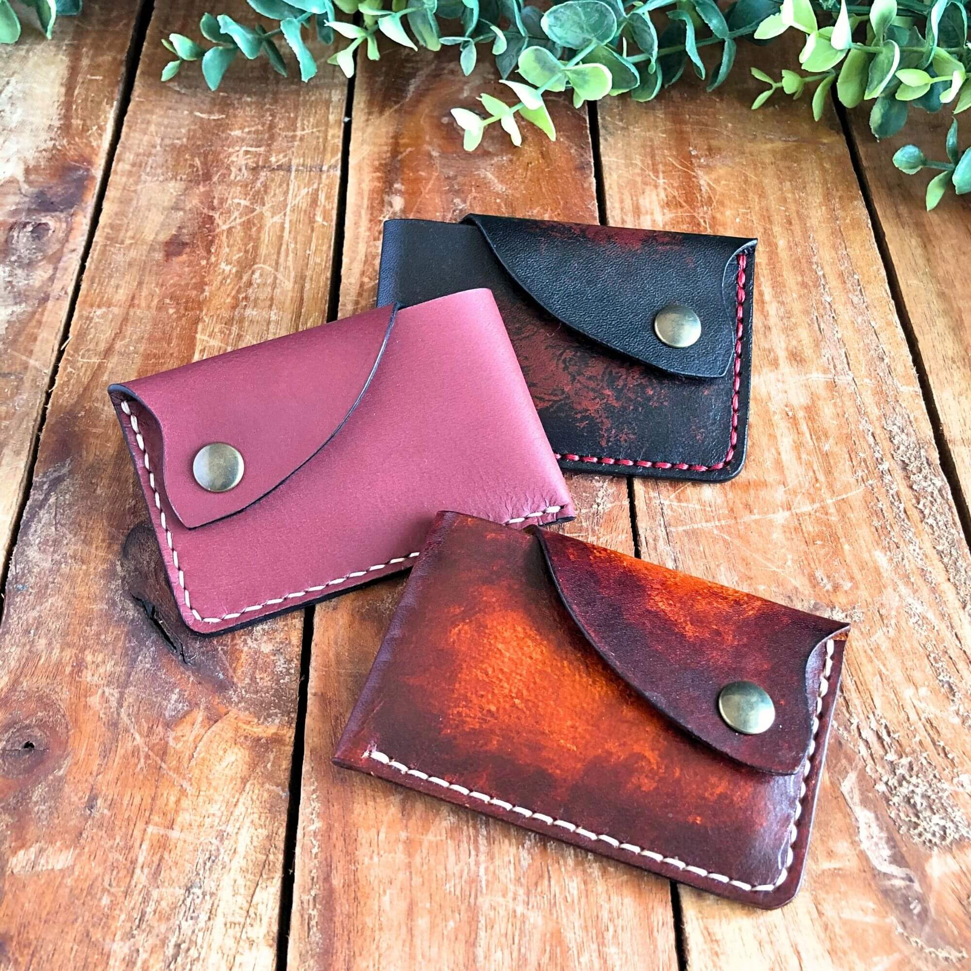 one-piece snap card wallet pattern tutorial