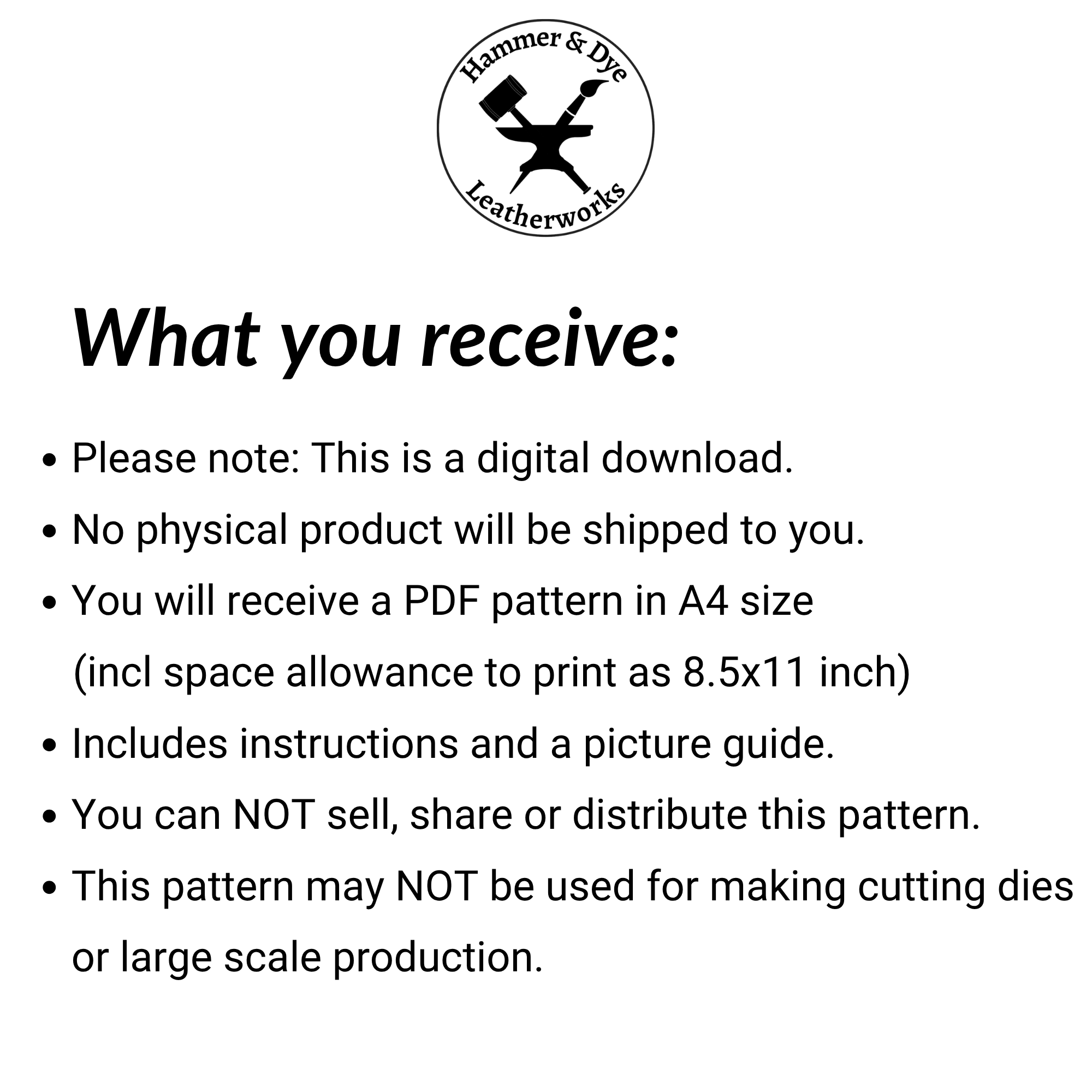 Emergency Keychain Wallet 11 infographic about buying a leathercraft pattern
