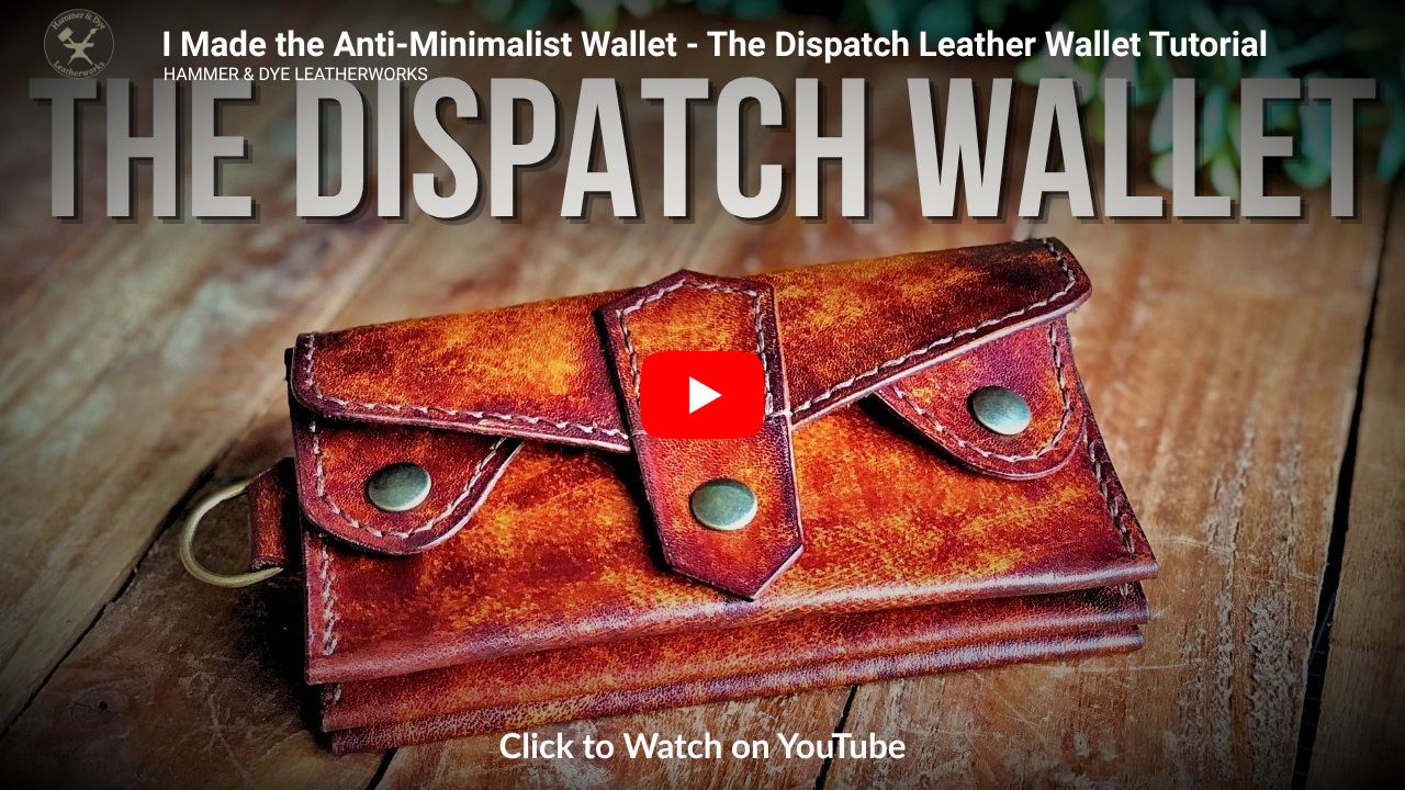The dispatch wallet pattern leathercraft tutorial